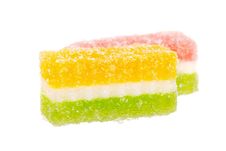 Fruit Candy Slices On The White Stock Photo Fruit Candy Slices On The White Stock Photo