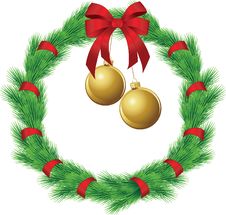 Christmas Wreath Royalty Free Stock Photo Christmas Wreath Royalty Free Stock Photo