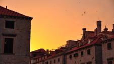 Sunset In Dubrovnik, Croatia Stock Image Sunset In Dubrovnik, Croatia Stock Image