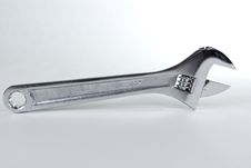 Chrome Adjustable Wrench Stock Photography