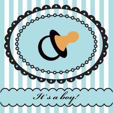 Baby Boy Arrival Announcement . Royalty Free Stock Images Baby Boy Arrival Announcement . Royalty Free Stock Images