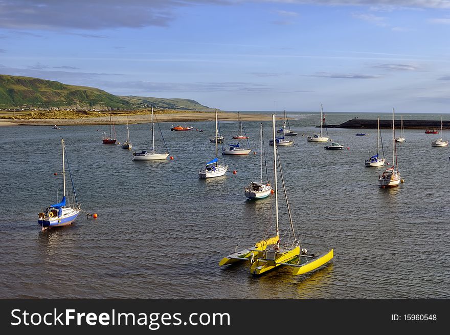 Moored Boats in Barmouth