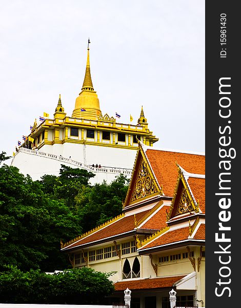 Pho khao thong temple,bangkok thailand