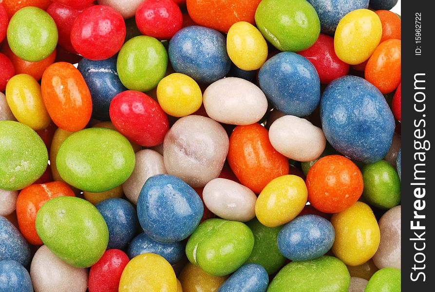 Multicolored Sweets Covered With Glaze