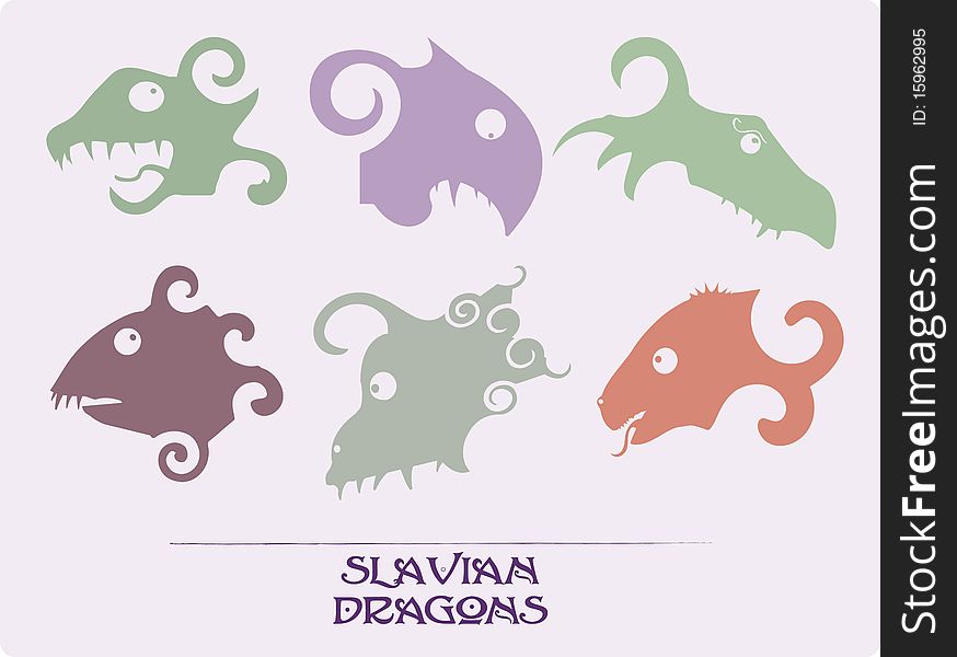 Dragons are characters of Slavic myths and old histories