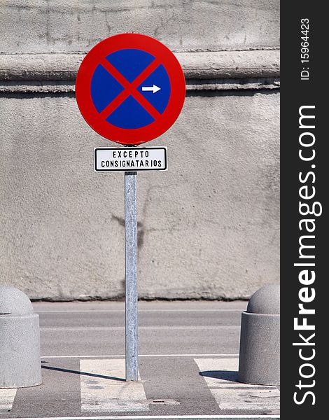 Road Sign - No Parking