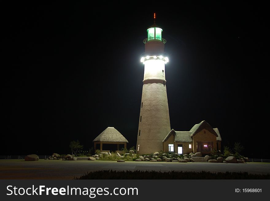 Lighthouse Navigation Night view
Thatched cottage