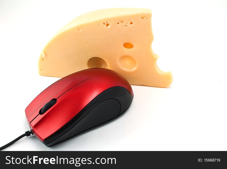 Computer mouse also loves cheese