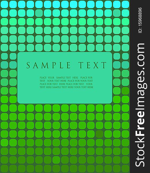 Grunge green frame for your text.