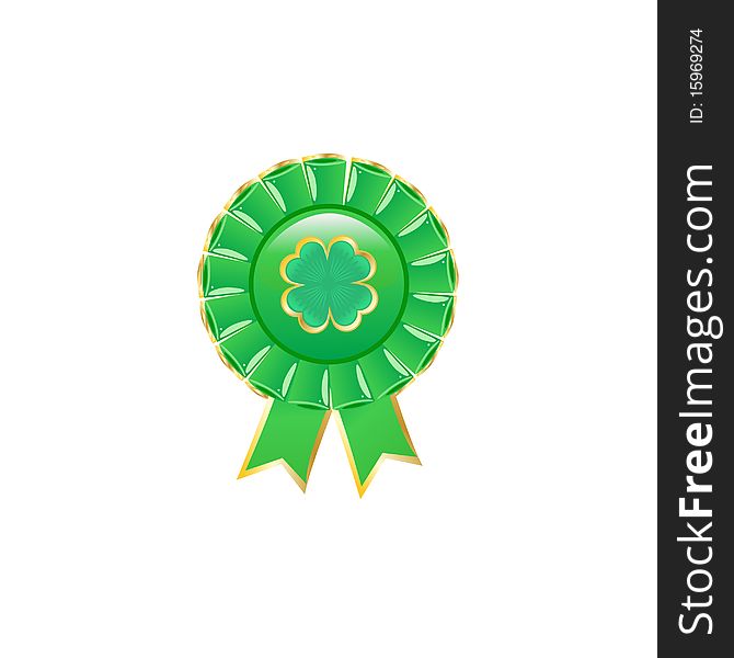 Green Award Rosette.