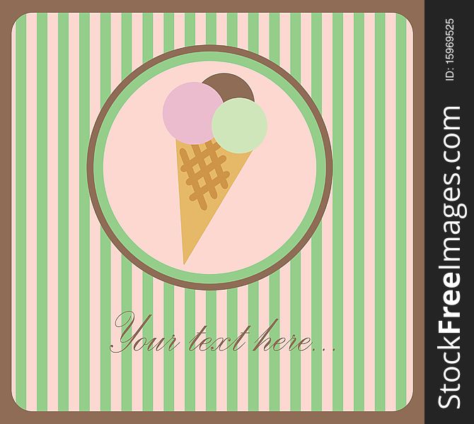 Ice Cream Greeting Card