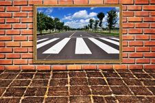 Brickwall And Old Floor Patter Royalty Free Stock Photos Brickwall And Old Floor Patter Royalty Free Stock Photos