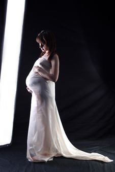 Waiting For The New Life - Expectant Mother Royalty Free Stock Photo Waiting For The New Life - Expectant Mother Royalty Free Stock Photo