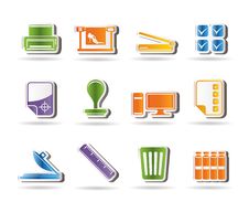 Print Industry Icons Stock Image Print Industry Icons Stock Image