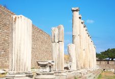 Ruins Of Columns In Asklepion Royalty Free Stock Photos Ruins Of Columns In Asklepion Royalty Free Stock Photos