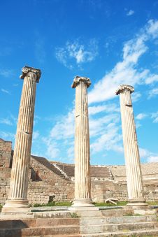 Ruins Of Columns In Asklepion Stock Images Ruins Of Columns In Asklepion Stock Images