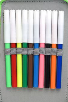 Set Of Felt-tip Pens Stock Photography Set Of Felt-tip Pens Stock Photography