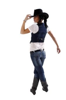 Hot Looking Girl With Hat In Her Hand Stock Photos Hot Looking Girl With Hat In Her Hand Stock Photos