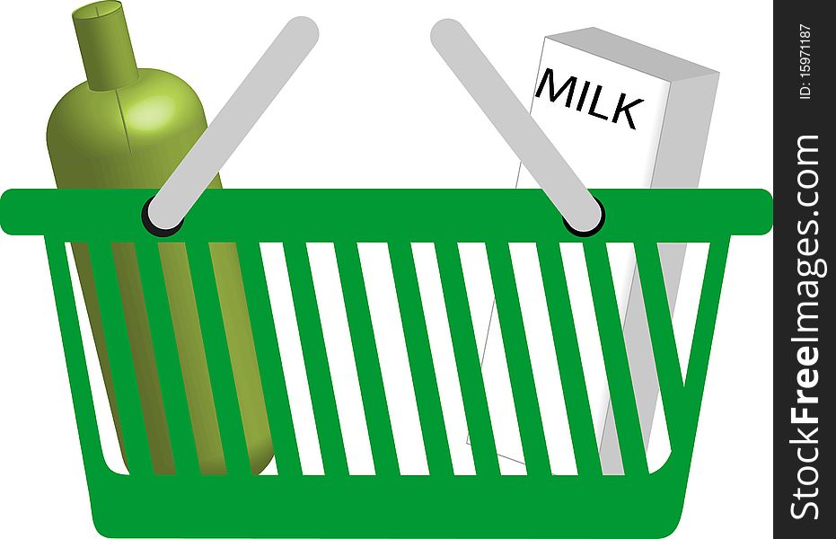 Illustration of a shopping basket