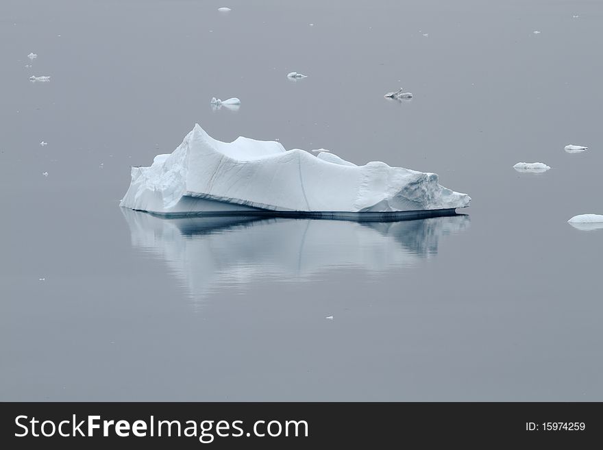 Icebergs in the famous icefjord beside the city of Ilulissat in Greenland. The icefjord is on UNESCO's World Heritage List. Icebergs in the famous icefjord beside the city of Ilulissat in Greenland. The icefjord is on UNESCO's World Heritage List.