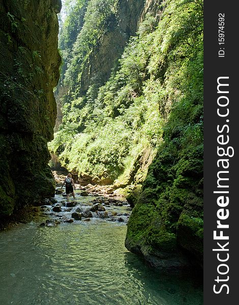 Nice view of mountains. In the Gorge Syhaya balka in the Caucasus. Nice view of mountains. In the Gorge Syhaya balka in the Caucasus.