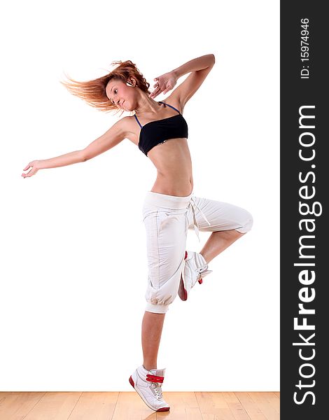 Woman modern sport dancer