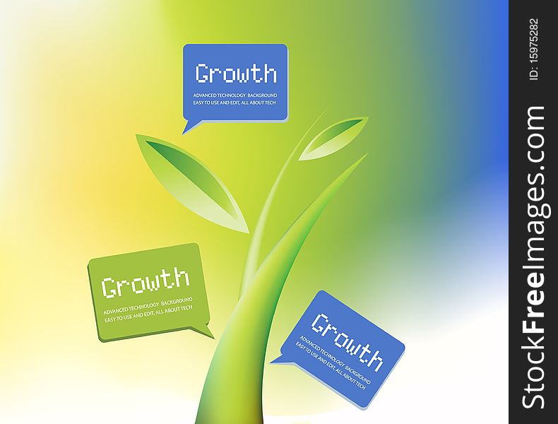 Plant Growth Background, theme of growth  . Plant Growth Background, theme of growth  .