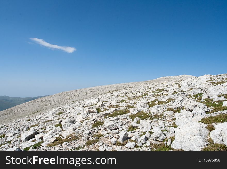 Nice view of mountains. The plateau  Lagonaki in the West Caucasus. Nice view of mountains. The plateau  Lagonaki in the West Caucasus.