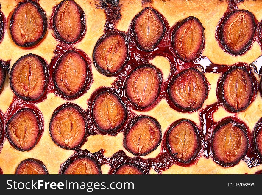 Plum Pie in close up