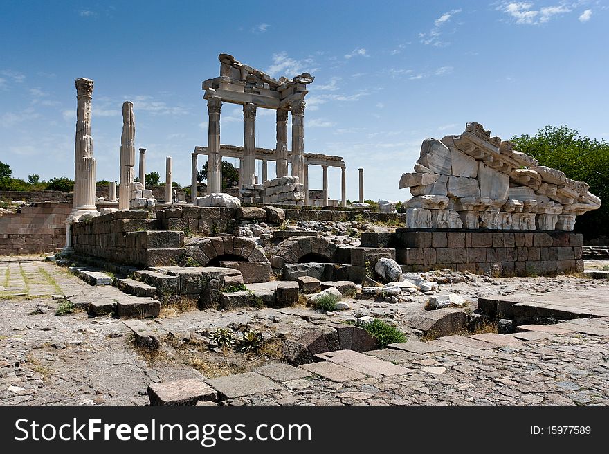 Antique Ruins In Ephesus