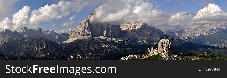 Landscape Dolomites of northern Italy - Tofana di Rozes