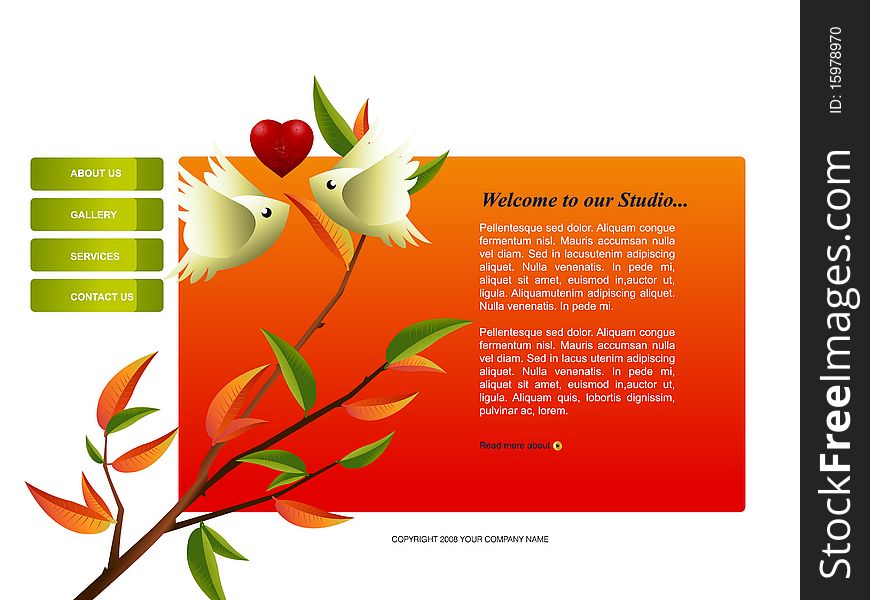 Website template