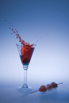 Strawberry Splash Stock Photography Strawberry Splash Stock Photography
