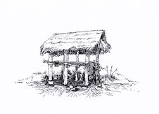 Thai Farmhouse Royalty Free Stock Photos Thai Farmhouse Royalty Free Stock Photos
