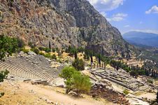 Ruins Of The Ancient City Delphi, Greece Stock Photography Ruins Of The Ancient City Delphi, Greece Stock Photography