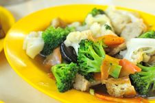 White Cauliflower And Broccoli Cuisine Royalty Free Stock Photography