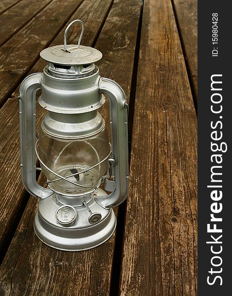 Old kerosene lamp