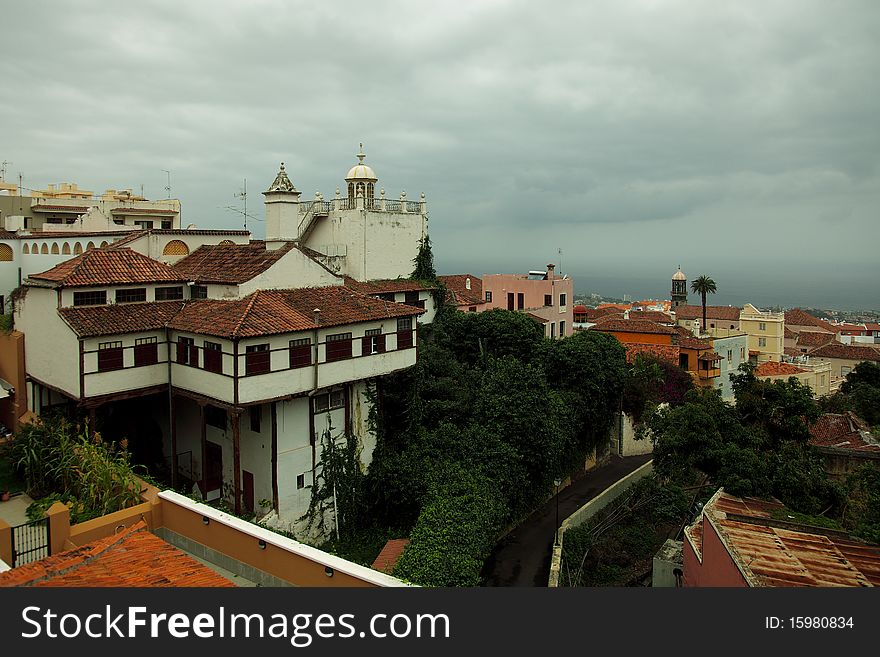 Cityscape from La Oravata in Tenerife,