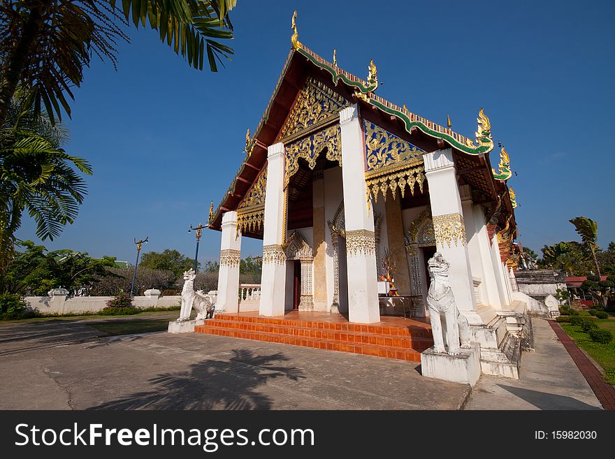 Wat Chang Lom In Nan city Thailand
