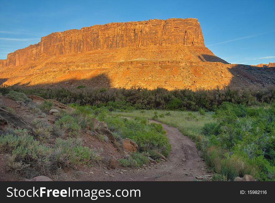 Beautiful scenic of a morning in the canyon country of Utah. Beautiful scenic of a morning in the canyon country of Utah