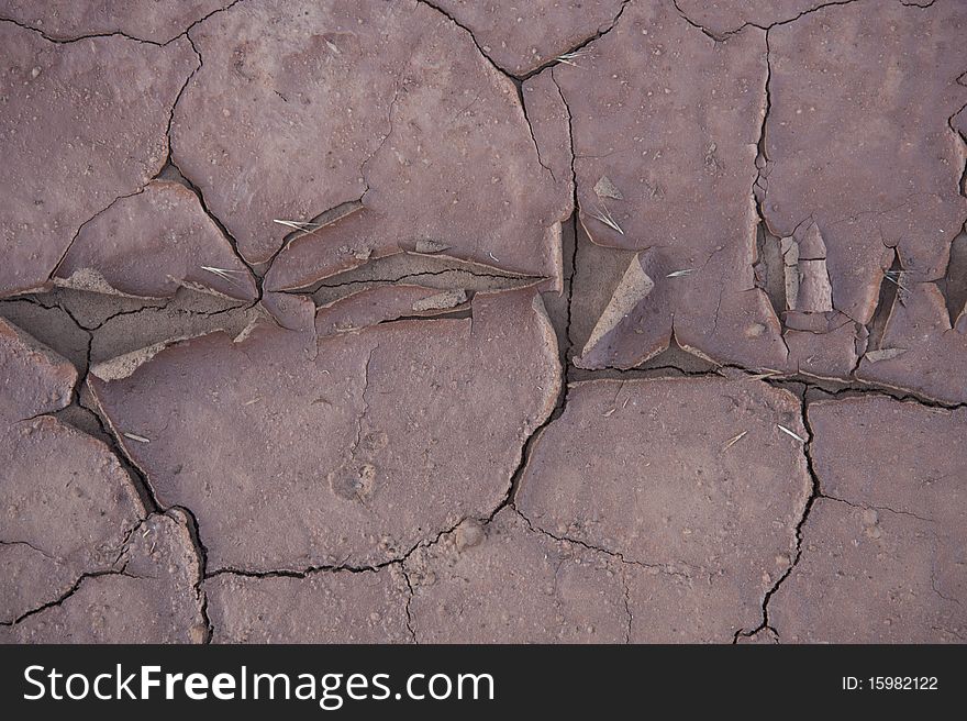 Closeup of mud that has cracked from drying out. Closeup of mud that has cracked from drying out