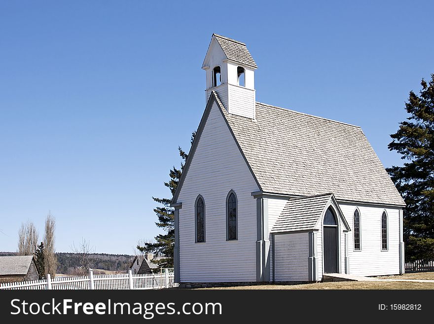 Loyalist Church At Kings Landing, New Brunswick