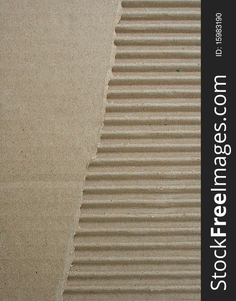 Brown Corrugated Cardboard