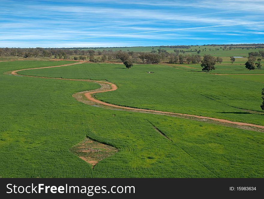 A country landscape in Australian