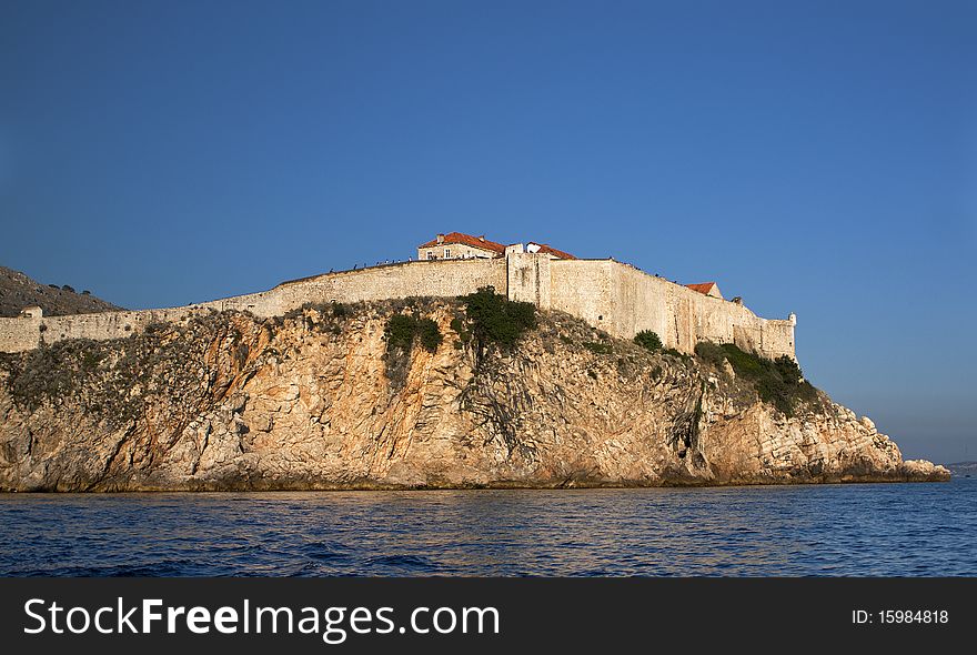 Dubrovnik fortress, photo taken in Croatia