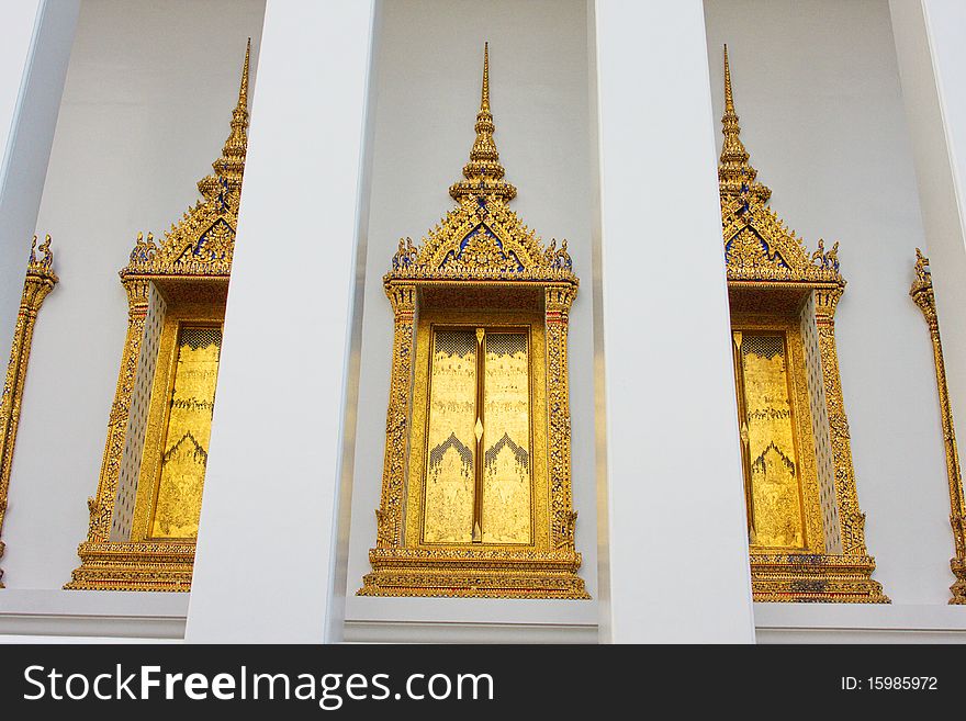 Wat Suthatthepwararam, in Bangkok, Thailand. Wat Suthatthepwararam, in Bangkok, Thailand