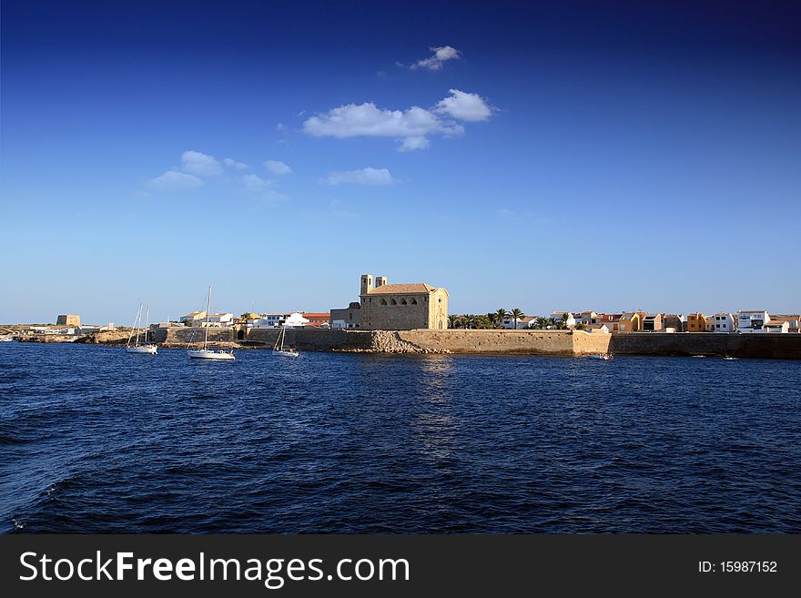 Church in Tabarca island (Spain)