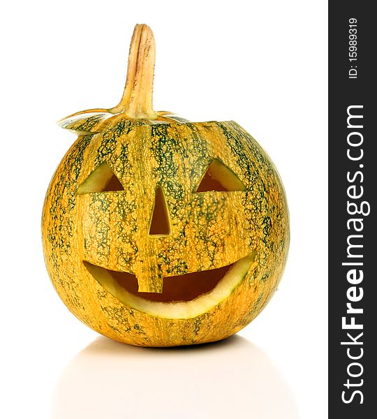 Halloween pumpkin isolated on white background