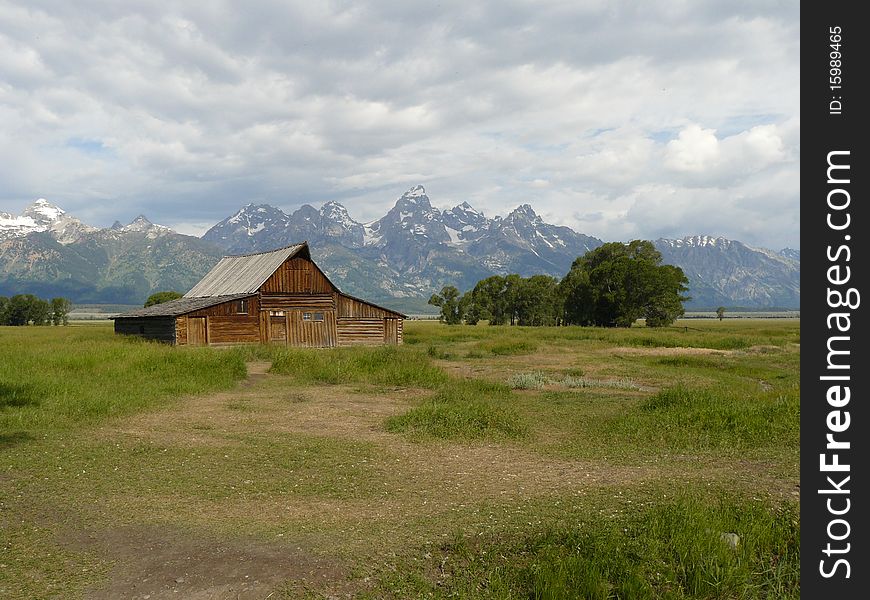 Old barn in Grand Teton National Park, Wyoming USA. Old barn in Grand Teton National Park, Wyoming USA