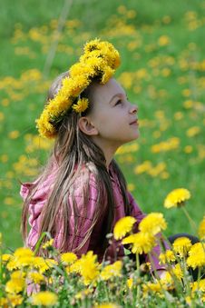 Young Girl In Summer Day. Royalty Free Stock Images Young Girl In Summer Day. Royalty Free Stock Images